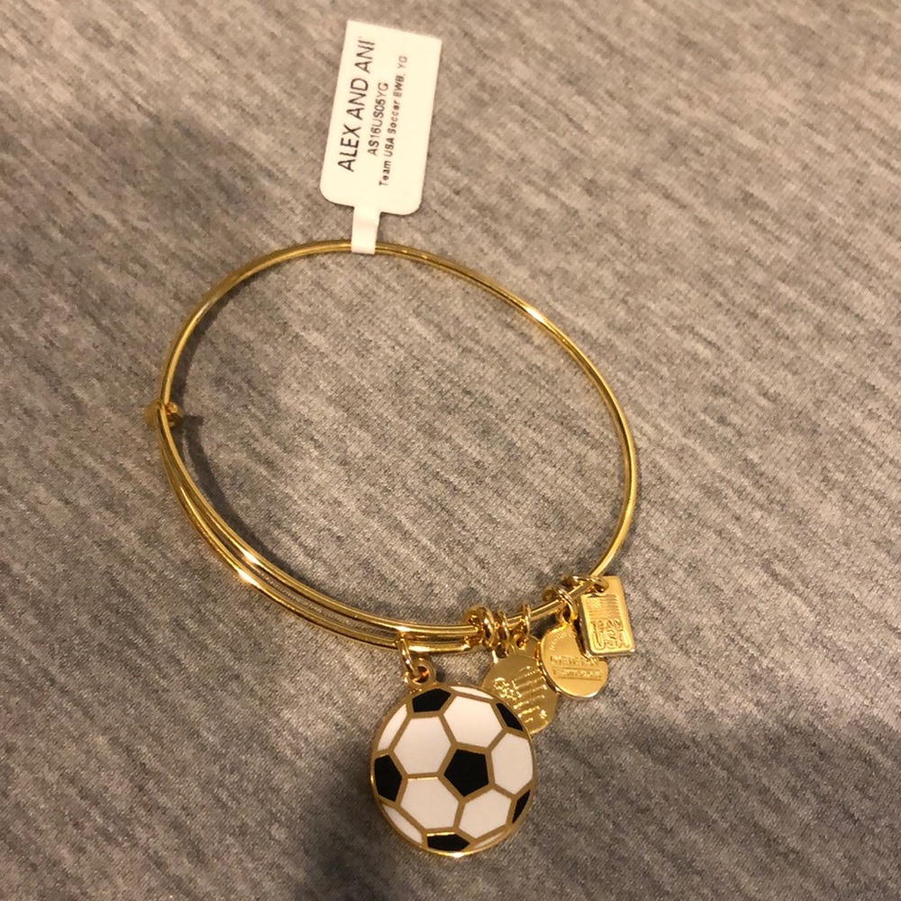 Gold Alex and ani bracket